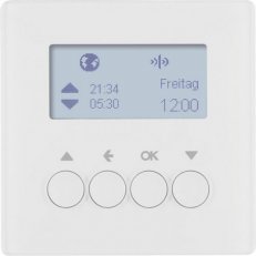 KNX RF žaluziový časový spínač, quicklink, Q.x, bílá sametová BERKER 85745129