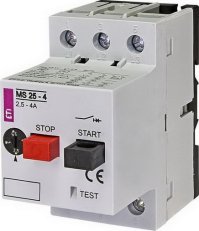 Motorový spouštěč MS25 3p 50kA (230V) 2,5-4,0A Irm=44A ETI 004600080