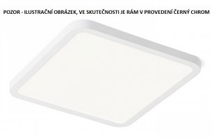 HUE SQ 17 zápustná černý chrom 230V LED 18W 3000K RENDL R12781