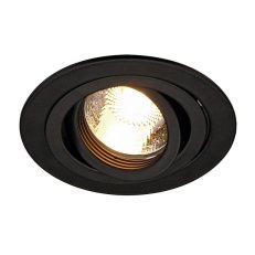 NEW TRIA kruhova downlight matna cerna 230V GU10 50W SLV 111710