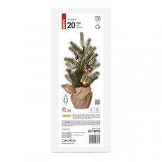 LED vánoční stromek zasněžený, 52 cm, 3x AA, vnitřní, teplá bílá, časovač