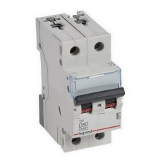 TX3 JISTIČ, 2 PÓLOVÝ, CHAR. D, 50A 6000A LEGRAND 403743