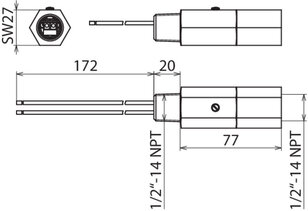 Svodič přepětí DEHNpipe 929965