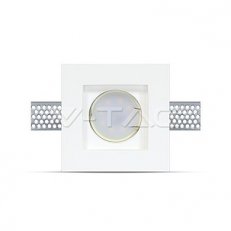 GU10 Fitting Square Gypsum White 100 x 1