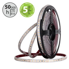LED pásek SMD2835 WW 126LED/m 9,6W/m DC 24V 1050lm/m CRI90 IP67 105°C 10mm 50m