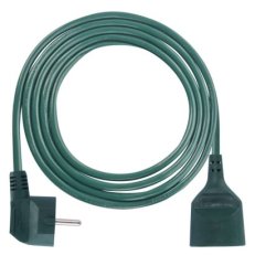 Prodlužovací kabel 2 m 1 zásuvka zelený PVC 1mm2 EMOS P0112Z