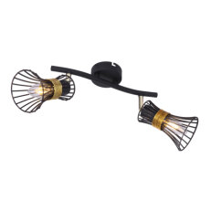 Nástěnné svítidlo PURRA černá 2xE14, max. 40W 230V GLOBO 54814-2