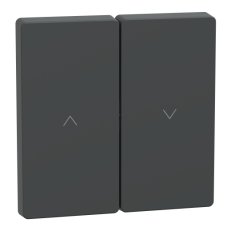 Kryt Merten D-Life pro žaluziový spínač/tlačítko Antracit SCHNEIDER MTN3855-6034