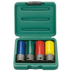 Sada úderových 1/2'' hlavic na kola 17,19,21 ,22mm HONITON H1804