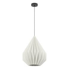 Závěsné svítidlo MINTING 1xE27 d450 černá/bílá 1X25W IP20 EGLO 43933