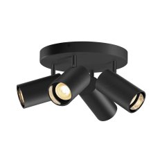 ASTO TUBE, stropní přisazené svítidlo, válcové, max. 4x 10 W, černé SLV 1006429