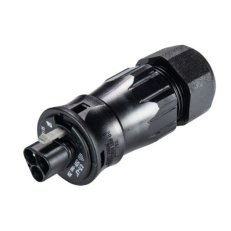 vidlice na kabel gesis RST, 3-pól, průchodka 13-18mm, šroubové svorky, černá