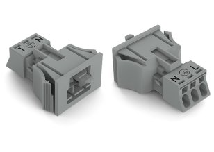Zástrčka Snap-In 3pól. Kód. B šedá WAGO 890-753/060-000