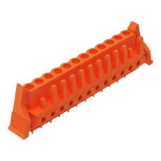 Pružinová svorkovnice THT rovná 5,08 mm oranžová 12pól. WAGO 232-172/039-000