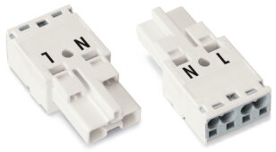 Zástrčka 2pól. Kód. A bílá WAGO 770-232