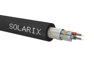 Venkovní kabel ADSS 4KN 12vl 9/125 PE Fca černý SOLARIX 70282129