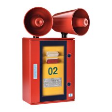 Siréna evakuační SEO 2 SEV/4S.AA 230VAC IP65 C 120dB červená záložní napájení