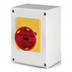 Průmyslový spínač ISOLATOR plastový 32A 3P IP65 emergency SCAME 590.EM3213