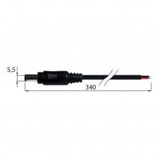 McLED ML-112.004.90.0 Napájecí konektor - vidlice, volný konec