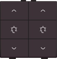 NHC 6násobný ovladač 2x stmívání -DARK BROWN NIKO 124-51046