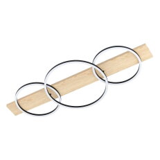 Stropní svítidlo BOYAL LED černá/dub 2X12W IP20 EGLO 901717