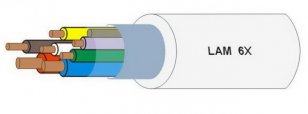 Datový a sdělovací kabel LAM 6x 2x0,60+6x0,40