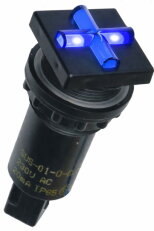 Ukazatel stavu SUS-01-Q B/B 110DC 22mm modrá/modrá ELECO 1008510