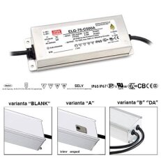 Proudový zdroj pro LED 75W 700mA MEAN WELL ELG-75-C700A