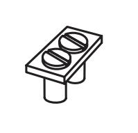 SEZ-CZ P 6/2 Propojovací můstek pro dvě svorky RS 2,5 a RS 6