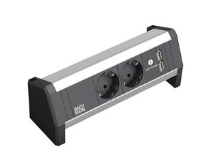 Bachman 902.0192 DESK 2xCEE7/3 1xUSB Charger GST18