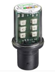 Schneider DL1BDM6 LED - BA15, 230 V - MODRÁ