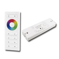 Sada RF ovladač - RGB, 1 zóna, bílý + přijímač MCLED ML-910.546.22.1