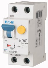 Chránič s jističem 10A PFL7-20/1N/C/003-A 1+N C 0.03A 20A EATON 263544
