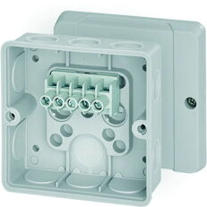 Kabelova rozvodka 1,5-4 mm2 3f, 6 mm2 1f, 5pol. svorka HENSEL DE 9345