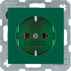 Zásuvka SCHUKO, S.1/B.x, zelená lesk BERKER 47438913
