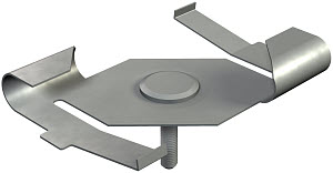 OBO CPC M6x25 Příchytka se závitovým čepem M6x25mm Ocel