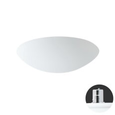 Vestavné svítidlo se skleněným stínidlem AURA V11 2x13W IP44 E27 PIR bílá