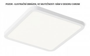HUE SQ 17 zápustná chrom 230V LED 18W 3000K RENDL R12782