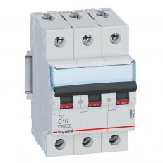 TX3 JISTIČ, 3 PÓLOVÝ, CHAR. C, 16A 10000A LEGRAND 404222