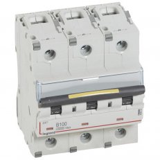 DX3 JISTIČ, 3 PÓLOVÝ, CHAR. B,100A 10000A/16KA LEGRAND 409016