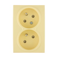 Obzor Elegant DSE 00-87004-000000 Kryt zásuvky dvojnásobné Vanilkově žlutá
