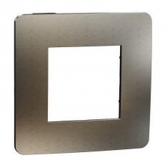 Krycí rámeček NOVÁ UNICA STUDIO METAL jednonásobný, Bronze/Černý