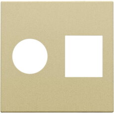Středový kryt datazásuvky TV+RJ45-GOLD COATED NIKO 221-65702
