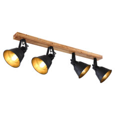 Stropní svítidlo GÜNTHER hnědá 4xE27, max. 60W 230V GLOBO 15466S-4