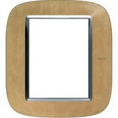 Legrand HB4826SLC BTAX RÁMEČEK 3+3 KŮŽE PÍSEK