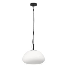 Závěsné svítidlo BALMES 1xE27 černá/opálové matné 40W IP20 EGLO 390201