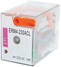 Výkonové paticové relé RERM3-024ACL, 3xCO,16A, 24V AC ETI 002473063