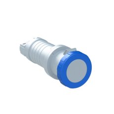 Zásuvka spojovací 3p. 125 A IP67 6 h šedá-modrá 2125C6W ABB 2CMA166918R1000
