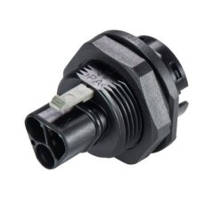 vidlice vestavná gesis RST, 3-pól, pružinové svorky, M25, černá