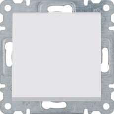 Přepínač křížový, řazení 7, bílá lesk HAGER WL0030
